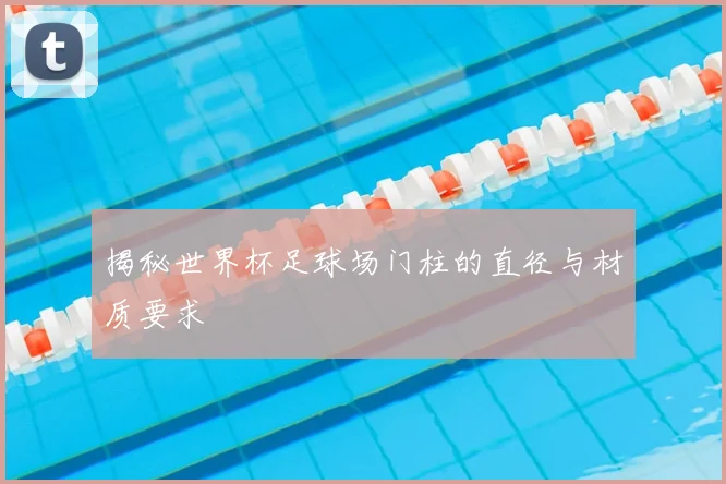 揭秘世界杯足球场门柱的直径与材质要求